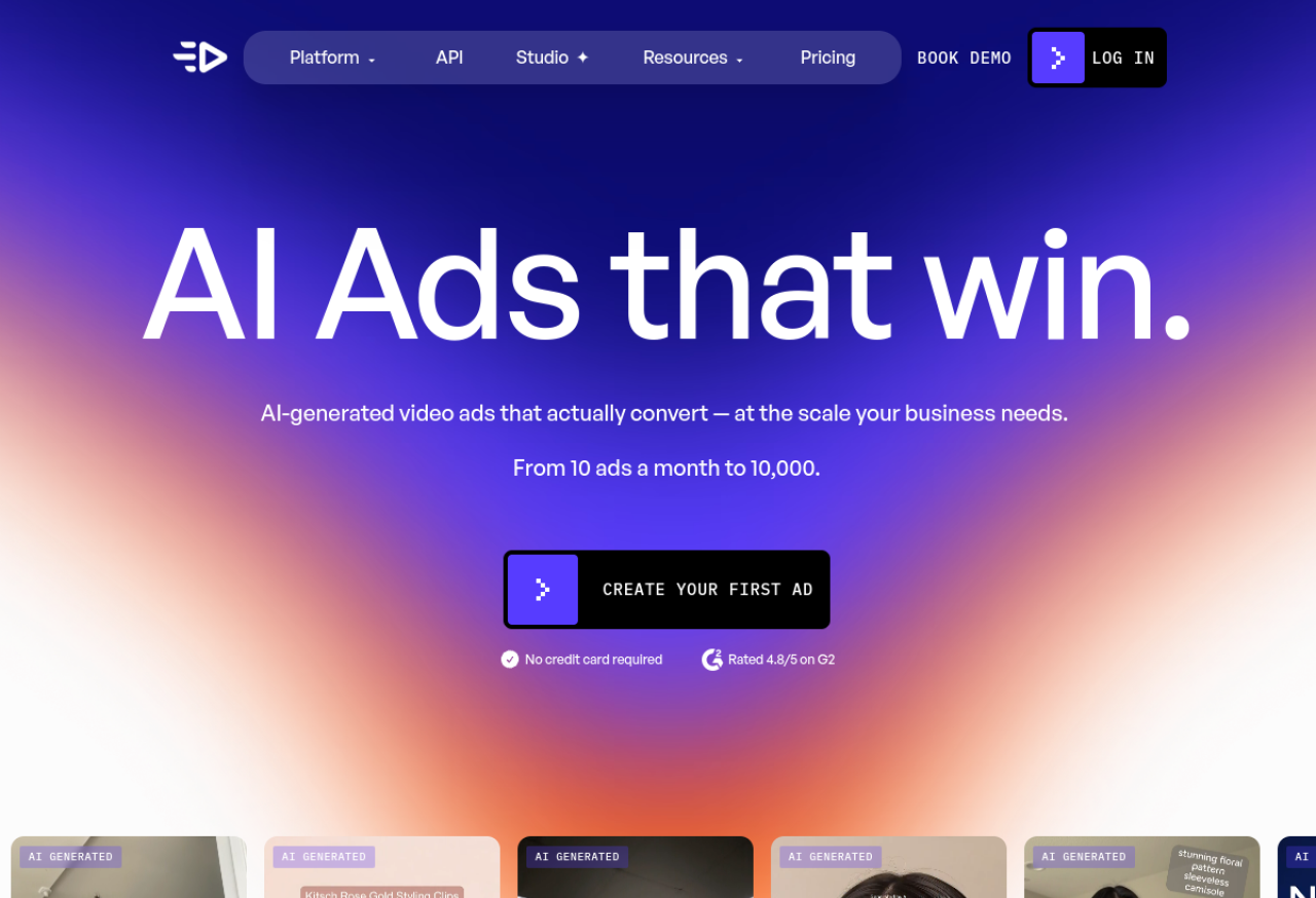 Creatify — pub UGC depuis une URL produit