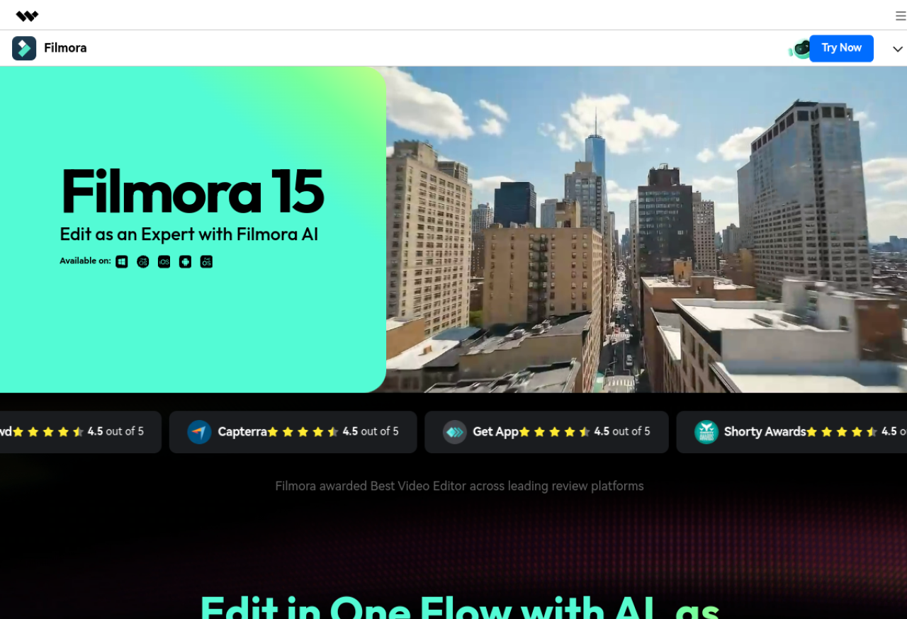 Filmora — éditeur vidéo IA