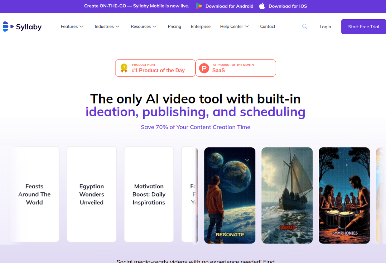 Syllaby — pipeline de vidéos faceless et planification